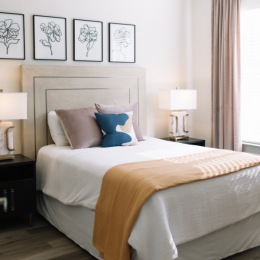 sun filled bedroom