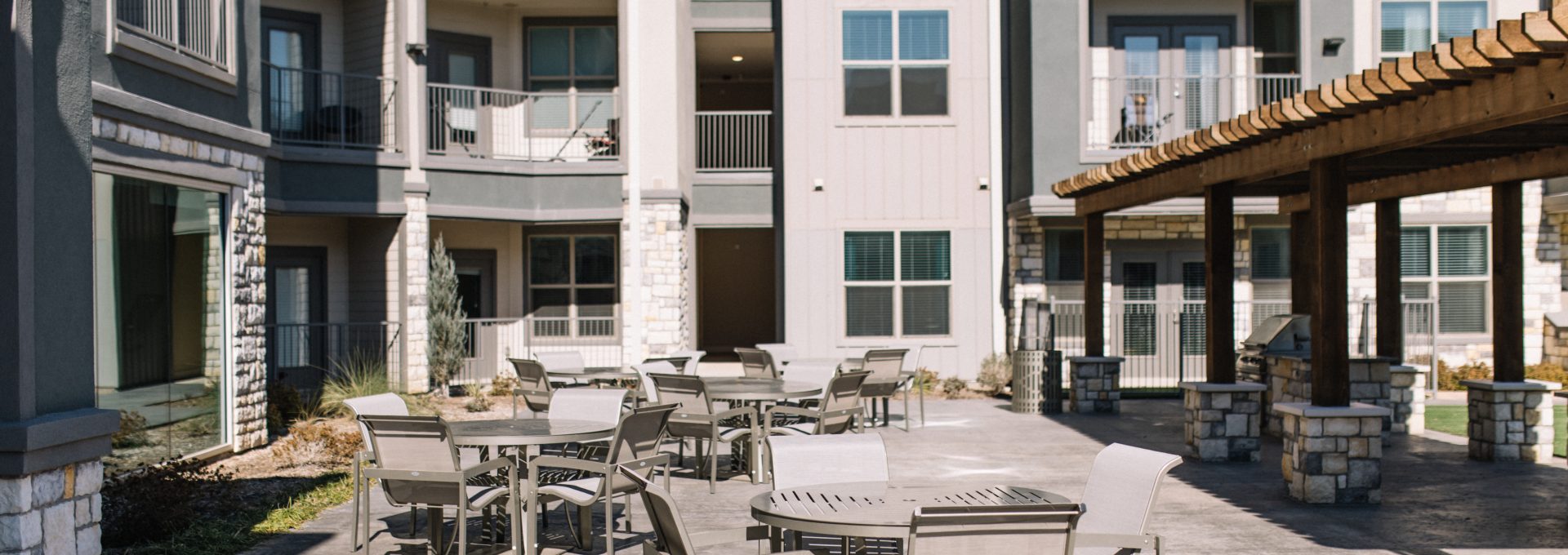 patio at The Lofts at Allen Ridge